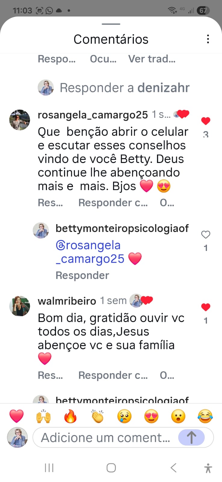 Depoimento de leitora sobre o livro.